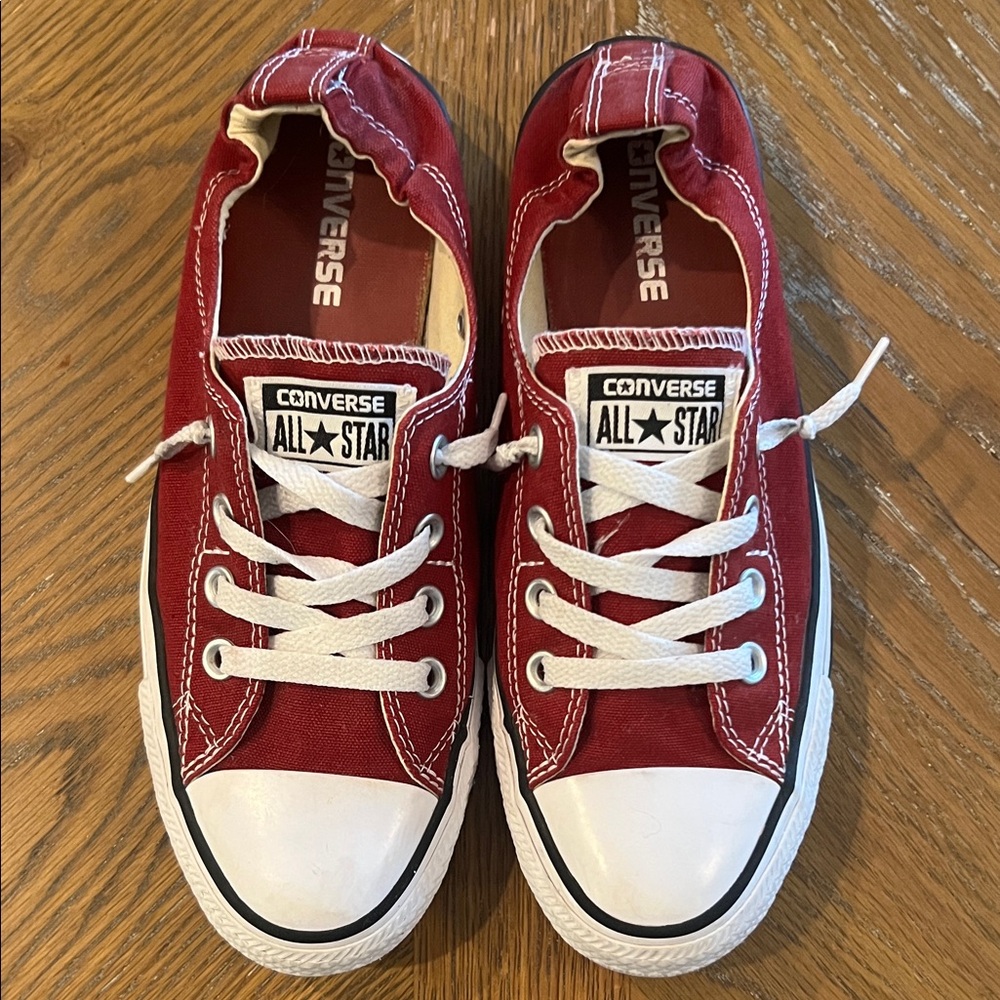 Converse Women's Red Canvas Sneakers